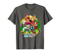 Beyblade Burst QUADDRIVE Camiseta, Hombre, Asfalto, XXL