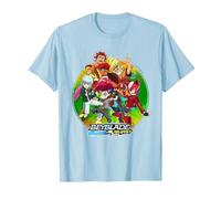 Beyblade Burst QUADDRIVE Camiseta, Hombre, Azul Bebé, XXL