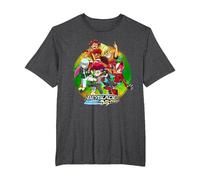Beyblade Burst QUADDRIVE Camiseta, Hombre Tallas Grandes, Jaspeado Oscuro, 4X Alto