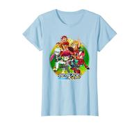 Beyblade Burst QUADDRIVE Camiseta, Mujer, Azul Bebé, 3XL