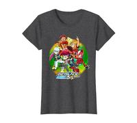 Beyblade Burst QUADDRIVE Camiseta, Mujer, Jaspeado Oscuro, XL