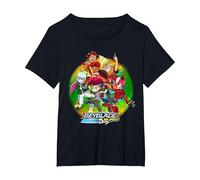 Beyblade Burst QUADDRIVE Camiseta, Mujer Tallas Grandes, Negro, 2XL Grande
