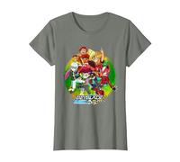 Beyblade Burst QUADDRIVE Camiseta, Mujer, Verde Militar Jaspeado, XL