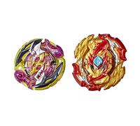 Beyblade Burst Rise Hypersphere - Paquete doble Lord Spryzen S5 y Roktavor R5-1 giro derecha/izquierda y 1 juguete de batalla de giro derecho, 8 en adelante