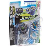 BEYBLADE Burst Turbo Slingshock - Pack doble: Dullahan D4 y Dark-X Nepstrius N4 - 2 peonzas de combate con giro a la derecha (edad: 8+) E4749