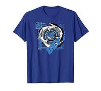 Beyblade X Jaxon Cross Sword Drain Camiseta, Hombre, Azul Real, 3XL
