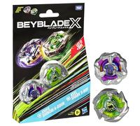 Beyblade X Knife Shinobi 4-80HN y Keel Shark 3-80F Top Dual Pack Set