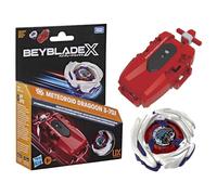 Beyblade X, Lanzador con Cuerda de rotación Izquierda con Top Takara Tomy Tipo Ataque de rotación Izquierda, Juego de Tops de Batalla, A Partir de 8 años