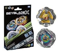 Beyblade X, Pack Doble Calibur Samurai 6-70M Bx y Obsidian Shell 3-85S Bx Takara Tomy con 2 Tops de rotación Derecha, Tops de Batalla, A Partir de 8 años