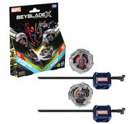 Beyblade X, Pack múltiple Colaboración con Marvel, Set Spider-Man 3-60F vs. Veno