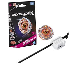 Beyblade X, Rage Ragna FE 4-55Y CX Infinity, Kit Inicial con Top Takara Tomy de Tipo Resistencia y Lanzador, Juego de Tops de Batalla, A Partir de 8 años
