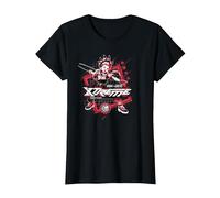 Beyblade X Robin Kazami Xtreme Blader Camiseta, Mujer, Negro, S