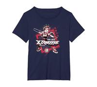 Beyblade X Robin Kazami Xtreme Blader Camiseta, Mujer Tallas Grandes, Azul Marino, 1XL Grande