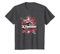 Beyblade X Robin Kazami Xtreme Blader Camiseta, Niños, Jaspeado Oscuro, 2 años