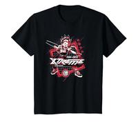 Beyblade X Robin Kazami Xtreme Blader Camiseta, Niños, Negro, 3 años