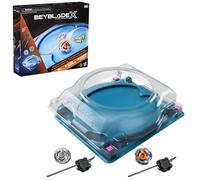 Beyblade X, Set de Batalla Infinity Rail con Arena Beystadium, 2 Tops Takara Tomy de rotación Derecha, 2 lanzadores, A Partir de 8 años