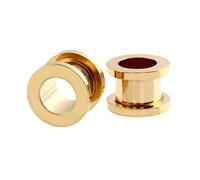 Beydodo 2 Kit Dilatador Dilatador Piercing 14mm,Dilatacion Oreja Acero Inoxidable Redondo Dilataciones Hombre Oro