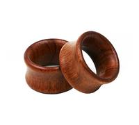 Beydodo 2 Kit Expansores Tunel Dilatador Oreja 14mm,Dilataciones Oreja Madera Madera Hueca Marrón 9/16 Inch Tunel Dilatador Oreja Marrón