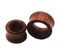 Beydodo Ear Gauge Kit 2 Tunel Dilatador Oreja 6mm,Expansores Oreja Madera Redondo Dilatadores Oreja Hombre Madera