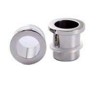 Beydodo Kit 2 Dilatacion Oreja Dilatador Oreja 23.5mm,Dilatadores Orejas Acero Inoxidable Redondo Hueco 15/16 Inch Dilatador Oreja Plata