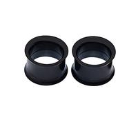 Beydodo Kit 2 Dilatador Dilataciones Oreja Tunel 16mm, Acero Quirurgico Redondo Dilatador Masculino Negro