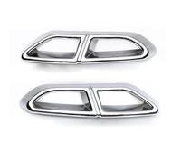 BEYEPZNZCK Carcasa de la Punta de Escape Embellecedor De Difusor De Escape ABS Plateado Y Cubierta Protectora del Tubo De Escape para VW para Passat B8 Variant para Line 2015-2019
