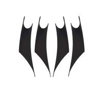 BEYEPZNZCK Cubierta Manija Puerta Interior Auto Embellecedor De Ma Para Puerta Interior Coche Para Serie 3/4, M3, M4, F30, F80, F31, F32, F33, F34, F35( Black-4 Pcs)