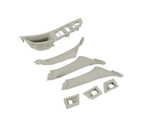 BEYEPZNZCK Cubierta Manija Puerta Interior Auto Para Serie 5 F10 F11 F18 2010-2016, 7 Piezas, Apoyabrazos Interior Del Asiento Delantero Izquierdo Del Conductor, 1 Orificio, De Puerta LHD( Mocha)