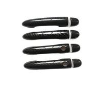 BEYEPZNZCK Manija de Puerta Exterior Cubierta De Maninja De Puerta De Coche Para Megane 2 (MK2, 2002-2008), Maninja Interior De Plástico Imitación Fibra De Carbono.(K2)