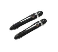 BEYEPZNZCK Manija de Puerta Exterior Cubierta De Maninja De Puerta De Coche Para Megane 2 (MK2, 2002-2008), Maninja Interior De Plástico Imitación Fibra De Carbono.(2dk2)