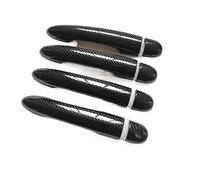 BEYEPZNZCK Manija de Puerta Exterior Cubierta De Maninja De Puerta De Coche Para Megane 2 (MK2, 2002-2008), Maninja Interior De Plástico Imitación Fibra De Carbono.(C1)