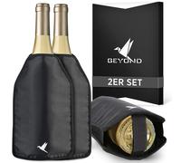 Beyond Funda Refrigerante para Vino Cerveza - Enfriador de Botellas de Vino, Cava y Champán | Manga Enfriadora, Cubiteras para Botellas, Accesorios Vino, Bolsa Térmica para Bebidas, Regalos - Set de 2
