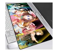 Beyond the Realm Alfombrilla de ratón Anime de 800x300 mm, alfombrillas para mouse con teclado, alfombrilla de ratón profesional para juegos XXL grande con base de goma de 3 mm de grosor, para PC, A