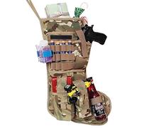 Beyond Your Thoughts - Medias de Navidad tácticas grandes, diseño militar de camuflaje con correas Molle Gear, Multicolor, L