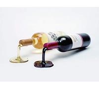 Beyond123 Soporte para Botella de Vino derramada, Forma Divertida y única de Mostrar tu Vino Favorito, Color Rojo y Blanco (Juego de 2)