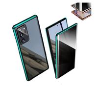 Beyonddraw Magnetic Tempered Glass Double-Sided Phone Case for Samsung, Beyond Draw Phone Case,360 Full Body Protection Magnetic Casefor Samsung S21-25 Series (Green)