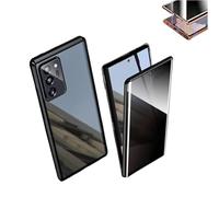 Beyonddraw Magnetic Tempered Glass Double-Sided Phone Case for Samsung, Beyond Draw Phone Case,360 Full Body Protection Magnetic Casefor Samsung S21-25 Series (Black)