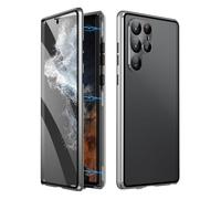 Beyonddraw Magnetic Tempered Glass Double-Sided Phone Case for Samsung, Beyond Draw Phone Case, Anti-Peep All-Round Protection & Anti-Drop (Note 9,Silver)