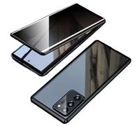 Beyonddraw Magnetic Tempered Glass Double-Sided Phone Case For Samsung, Privacy Magnetic Anti-Peep Adsorption Cover,For Samsung S21-25 Series (S9,Black)