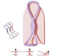 Beyonddraw Resistance Bands,Occasionalous Resistance Bands, Figure 8 Exercise Bands for Women Men, Home Fitness Portable Elastic Pull Bands for Yoga, Pilates (Purple,15LB)