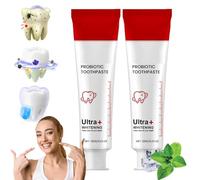 Beyonddraw Super Probiotic Toothpaste Spring Mint - Ultra Whitening Toothpaste, Stain Removal, Yellow Teeth Prevention, Strengthens Enamel & Delivers 24H Long-Lasting Freshness (1)