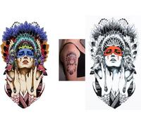 BeyondTattoos 2 tatuajes temporales indios nativos americanos para niñas, tatuajes espirituales TH787 HB414