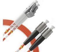 BEYONDTECH Cable de fibra óptica LC a FC OM2 Multimodo Duplex (7 Metros - 1 Unidad) - Latiguillo Doble Fibra Óptica UPC/UPC - 50/125 (LSZH)