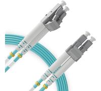 BEYONDTECH Cable de fibra óptica LC a LC OM3 Multimodo Duplex (40 Metros - 1 Unidad) - Latiguillo Doble Fibra Óptica UPC/UPC - 50/125 (LSZH)