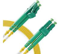 BEYONDTECH Cable de fibra óptica LC a LC OS1 Monomodo Duplex (1 Metro) - Latiguillo Doble Fibra Óptica APC/APC - 9/125 (LSZH)