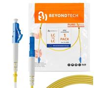 BEYONDTECH Cable de fibra óptica LC a LC OS2 Monomodo Simplex (1 Metro - 1 Unidad) - Latiguillo Simple Fibra Óptica UPC/UPC - 9/125 (LSZH)