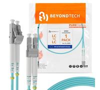 BEYONDTECH Cable de fibra óptica LC a SC OM3 Multimodo Duplex (1 Metro) - Latiguillo Doble Fibra Óptica UPC/UPC - 50/125 (LSZH)