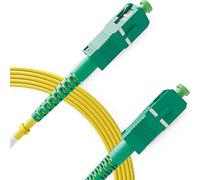 BEYONDTECH Cable de fibra óptica SC a SC OS2 Monomodo Simplex (20 Metros) - Latiguillo Simple Fibra Óptica APC/APC - 9/125 (LSZH)