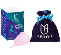 BeYou Copa menstrual, taza para periodo, alternativa ecológica al tampón, taza para periodos cómoda, menstrual, tazas menstruales, copa menstrual orgánica, 100 % higiénica