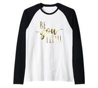 Beyoutiful Be You Tiful Mindfulness Yoga Beautiful Women Camiseta Manga Raglan